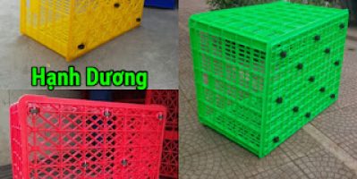 Sọt nhựa có bánh xe, sóng rỗng bánh xe