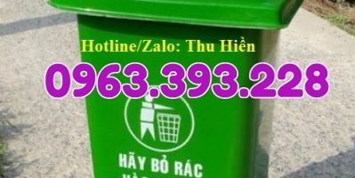 Thùng rác công cộng, Thùng rác nhựa nắp hở có bánh xe