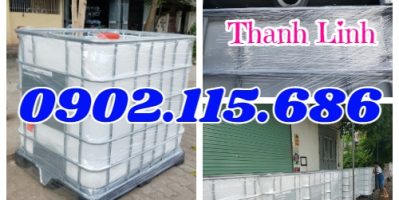 Thùng nhựa, tank nhựa IBC 1000L, bồn nhựa mới , bồn IBC mới 100%, thùng nhựa 1000 lít tại Hà Nội, ta
