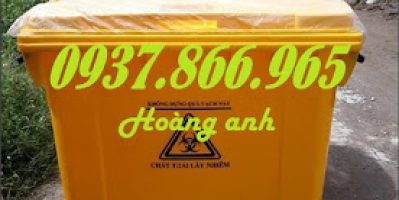 Thùng rác 660l có bánh xe, xe thu gom rác thải, thùng rác gom rác công cộng