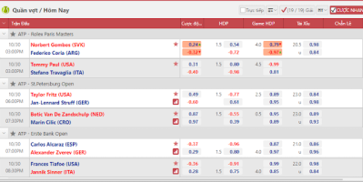 Quần Vợt Tennis-Hàng trăm trận đấu tranh tài