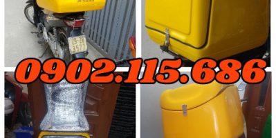 Thùng chở chất thải nguy hại, thùng chở hàng y tế ,thùng chở chất thải y tế lây nhiễm trên xe máy,