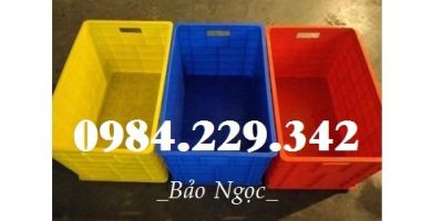 Thùng nhựa đặc 5 bánh, sóng nhựa đặc bánh xe, sóng nhựa đặc 8 tầng