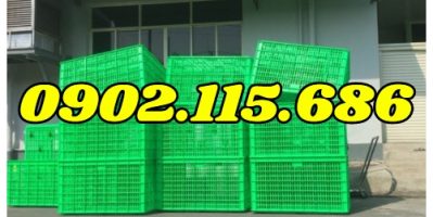 Thùng nhựa rỗng HS015, sóng nhựa 26 bánh xe, sọt nhựa kéo hàng, sọt nhựa công nghiệp, sóng nhựa hở,