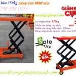 Xe nâng mặt bàn với thiết kế nâng hạ hàng hóa bằng thủy lực