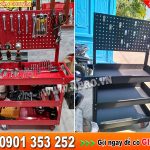 Xe đẩy đựng thiết bị đồ nghề 3 ngăn giá treo