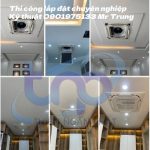 Quá trình hoàn thiện lắp đặt máy lạnh âm trần tại Thiên Ngân Phát