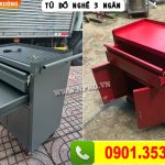 Tủ đồ nghề 3 ngăn, xe đẩy 3 ngăn đựng đồ nghề
