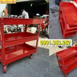Tủ đựng đồ nghề 3 tầng 3 ngăn dòng xe đẩy