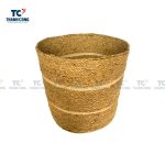 Transform Your Space with a Large Seagrass Plant Basket