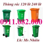Cung cấp thùng rác môi trường, thùng rác 120l 240l và 660 hàng chất lượng giá thành rẻ- lh 09110820