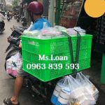 Rổ nhựa shipper chở hàng, sóng nhựa đựng hàng có bánh xe / 0963 839 593 Ms.Loan