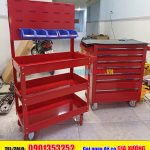 Xe đẩy đồ nghề 3 tầng, kệ đựng dụng cụ, xe đẩy 3 ngăn