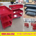 Tủ chứa, xe đẩy đựng đồ nghề 3 ngăn hàng sẵn