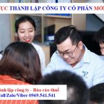 Thủ tục thành lập công ty cổ phần mới nhất