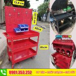 Xe đẩy treo dụng cụ cơ khí – Bền chắc, tiện lợi cho xưởng cơ khí