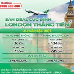 Turkmenistan Airlines khuyến mãi vé máy bay đi London