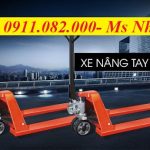 Bán xe nâng tay thấp mạ kẽm giá rẻ tại cần thơ- xe nâng tay càng rộng 685- lh 0911082000