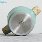 Bộ nồi đúc vân đá Bluestone Carez CPC595DI03CN có 3 đáy inox cao cấp