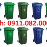 Thùng rác sinh hoạt giá rẻ hiện nay, thanh lý thùng rác 120l 240l giá rẻ tại tiền giang- lh 09110820