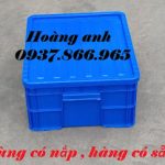 Thùng B8 chất lượng, thùng đặc- sóng nhựa bít- khay nhựa có nắp, khay nhựa nguyên sinh, khay cơ khí