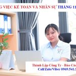Công việc kế toán và nhân sự tháng 11/2024