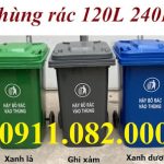 Chuyên phân phối thùng rác giá rẻ , thùng rác nhựa 120L 240L giá cạnh tranh- lh 0911082000