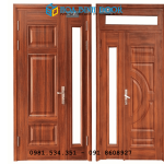 Giá cửa thép vân gỗ 2cánh tại quận 1