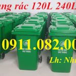 Thùng rác nắp hở 240 lít- thùng rác nhựa giá rẻ tại cần thơ- lh 0911082000