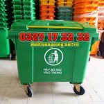 Đại lý phân phối xe gom rác 660l hdpe nhập khẩu tận gốc