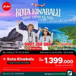 AirAsia chính thức khai thác đường bay thẳng từ TP.HCM đến Kota Kinabalu