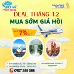 Singapore Airlines tung DEAL HOT tháng 12 – Giảm đến 7%
