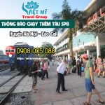 Đường sắt Việt Nam vừa thông báo bổ sung chuyến tàu SP8 trên tuyến Hà Nội – Lào Cai