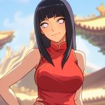 Hinata Hyuga mặc sườn xám tham quan nhà cổ tuyệt đẹp