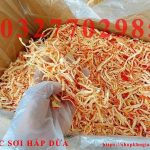 Mực xé sợi hấp nước dừa