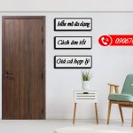 CỬA GỖ CÔNG NGHIỆP MDF MELAMINE AN CƯỜNG TẠI HÓC MÔN