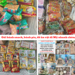 Gửi đồ ăn vặt đi Mỹ nhanh chóng tại LHP Express