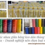 Sự khác nhau giữa băng keo dán thùng trong và màu – Doanh nghiệp nên chọn loại nào