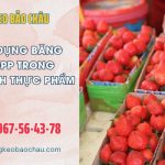 Ứng Dụng Băng Keo OPP Trong Ngành Thực Phẩm