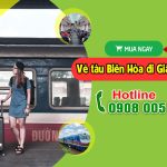 Giá vé tàu hỏa hiện tại chặng Biên Hòa – Giã