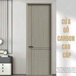Cửa gỗ Carbon phủ Melamine – Mẫu cửa đẹp năm 2024