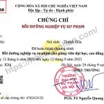 Chứng chỉ sư phạm cho giảng viên đại học, cao đẳng mới nhất