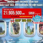 Tham khảo giá vé máy bay đi Canada – Mỹ – Úc mới nhất