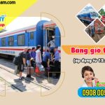 Cập nhật bảng giờ tàu hỏa từ ngày 15/04/2024