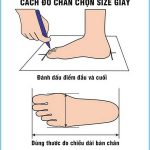 Cách đo kích thước chân chọn size giày dép