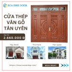 Giá Cửa Thép Vân Gỗ 4 Cánh Tại Tân Uyên, Bình Dương – Bản Tin Mới Nhất