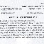 Dịch thuật và hợp pháp hóa lãnh sự phiếu lý lịch tư pháp