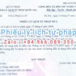 Dịch vụ làm phiếu lý lịch tư pháp trọn gói