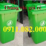 Hạ giá cuối năm thùng rác giá rẻ- thùng rác 120l, 240l, 660l giá sỉ toàn quốc- lh 0911082000