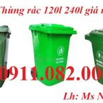 Tư vấn báo giá thùng rác giá rẻ tại tiền giang- thùng rác 120L 240L 660L giá sỉ- lh 0911082000